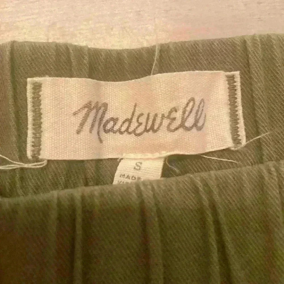 Madewell Pull On Shorts Sz Small Olive Green Exc Cond POCKETS!! - Picture 3 of 5